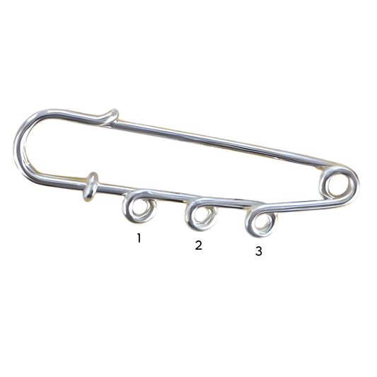 Silver Bag Pin